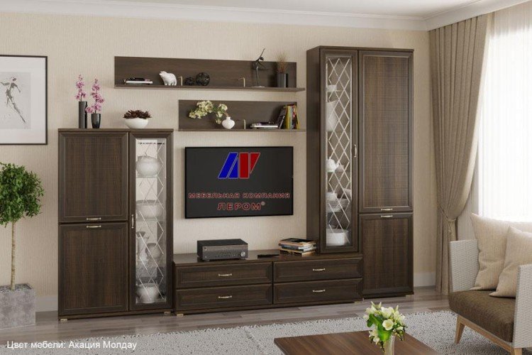 Модульная гостиная Карина 12 акация молдау